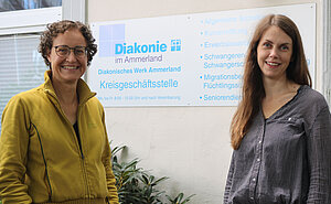 Christiane Börgel (links) und Sarah Janßen unterstützen Frauen und ihre Familien während und nach der Schwangerschaft. Foto: Kerstin Kempermann